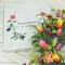 22 inch Spring Summer Wreath Tulip Wreath for Front Door with Purple Tassels, Eucalyptus Leaves, Ferns, Butterflies for Indoor Outdoor Wall Festival Home Farmhouse Wedding Decor